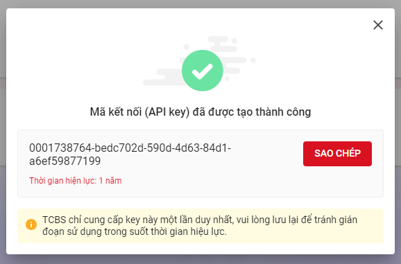Show API Key